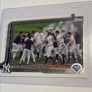 New York Yankee team card
Card 123 
Tops 2025  series one